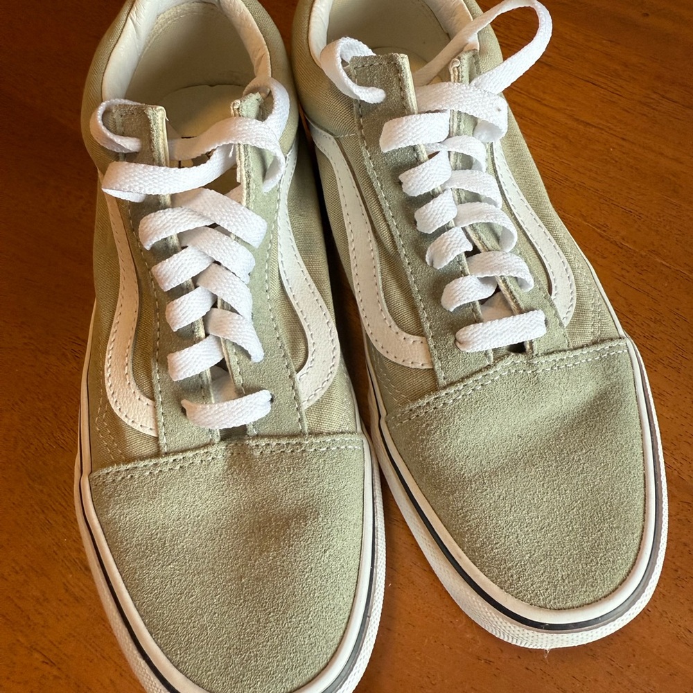 Vans Women's Sneakers in Sage and White